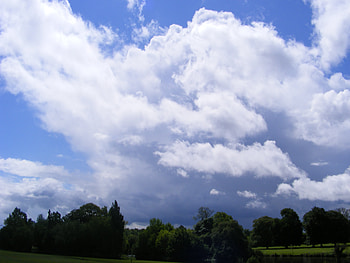 Bright blue sky, sky, bright HD wallpaper