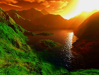 Dramatic sunset, exceptional, hills, graphy, gorgeous, beauty, lake, aerial, clouds, nature, dramatic, sunset HD wallpaper