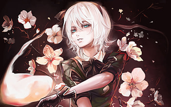 Touhou, Warrior, art, Youmu Konpaku, anime girl HD wallpaper