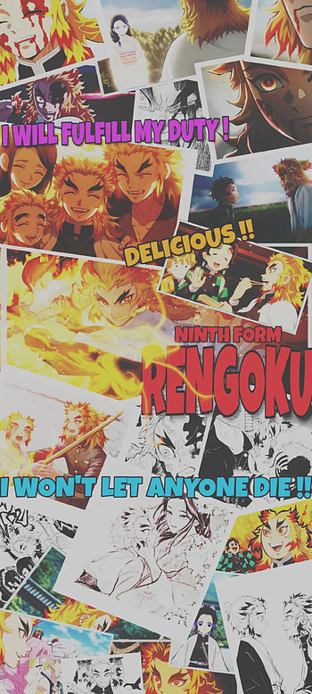 Demon Slayer - Rengoku, art, fictional character, demon slayer, anime HD phone wallpaper
