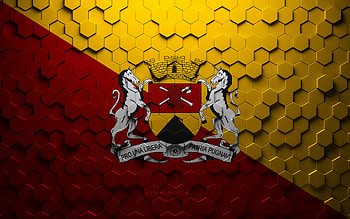 Flag of Sorocaba, honeycomb art, Sorocaba hexagons flag, Sorocaba 3d hexagons art, Sorocaba flag HD wallpaper