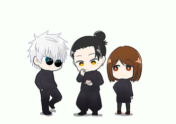Jujutsu Kaisen Trio: Gojo, Geto & Shoko | Anime, Shoko Ieiri, Suguru Geto, Satoru Gojo, Anime, Jujutsu Kaisen, Gojo & Geto HD wallpaper