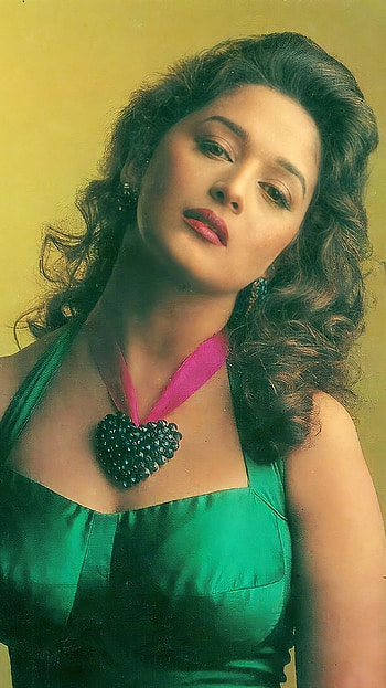 Madhuri Dixit, bollywood actress, vintage HD phone wallpaper