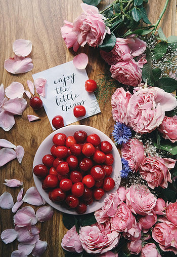 Cherry, Words, Miscellanea, Miscellaneous, Inscription, Spring HD phone wallpaper