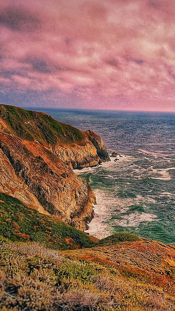 horizon, nature, coastline HD phone wallpaper