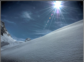 Sun Snow and Sky, sky, sun, snow HD wallpaper