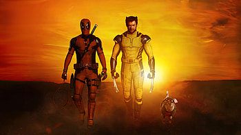 Deadpool And Wolverine Dawn Over The Horizon, deadpool-and-wolverine, deadpool-3, deadpool, wolverine, dogpool, superheroes, artwork, digital-art HD wallpaper