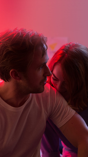 Ryan Gosling, Emma Stone, film illustration, art HD phone wallpaper