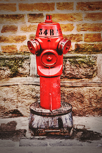 Miscellanea, Miscellaneous, Street, Brick Wall, Hydrant HD phone wallpaper