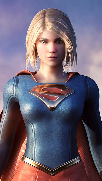 Supergirl, Beauty, cartoon, comics, DC, animation HD phone wallpaper