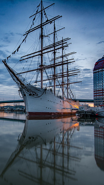 Wooden ship , Nautical craftsmanship, Maritime beauty, Wooden boat design HD phone wallpaper