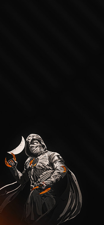 Moonknight, Oscarissac, marc, cresent, Black, darts, Marvel, mrknight HD phone wallpaper