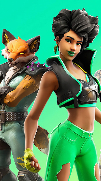 Fortnite Chapter 3, Season 2, Green Theme HD phone wallpaper