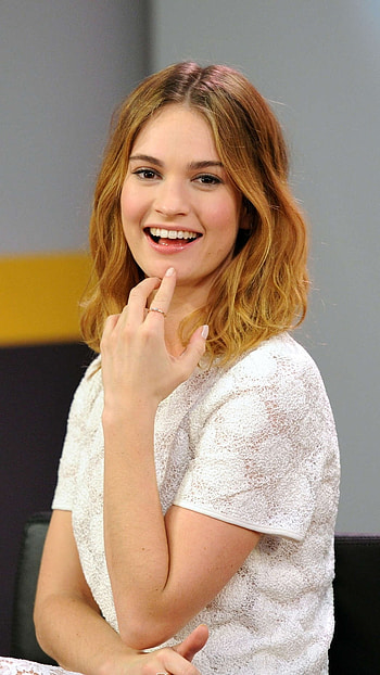 Lily James, Beautiful, Lily James Beautiful HD phone wallpaper