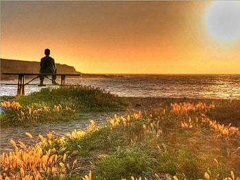 Sitting and Watching it Rise, rise, boy, sun, beach HD wallpaper