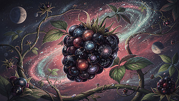 Blackberry Nebula —, Blackberry, Galaxy, Nebula, Space HD wallpaper