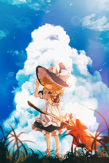 Marisa Kirisame, Anime, Touhou HD phone wallpaper
