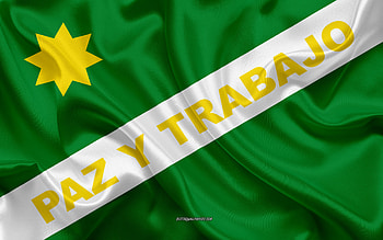 Flag of Yumbo, , silk texture, Yumbo, Colombian city, Yumbo flag, Colombia HD wallpaper