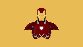 Iron man, superhero, minimal, iron suit HD wallpaper