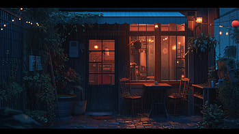 Lofi Cafe Evening Ambience, lofi, cafe, evening HD wallpaper