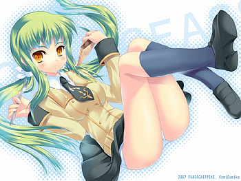 cute CC, cc, cute, green hair, code geass HD wallpaper