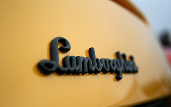 Lamborghini Symbol, lamborgini, symbol, car, yellow HD wallpaper