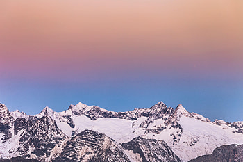 Landscape, Winter, Nature, Mountains, Twilight, Snow, Dusk HD wallpaper