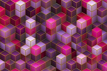 Pink, Violet, Multicolored, Motley, 3D, Form, Forms, Purple, Cuba HD wallpaper