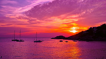 Sunset, Ibiza HD wallpaper