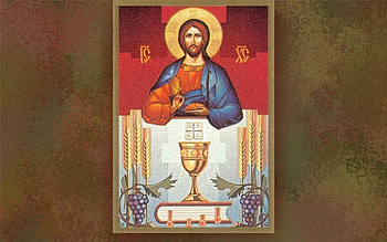 Eucharist, Jesus, Christ, Bread, Wine, grapes, grain, Bible HD wallpaper