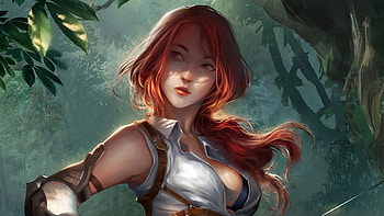 Archer Girl Red Hair Fantasy , archer, fantasy, artist, artwork, digital-art, artstation HD wallpaper