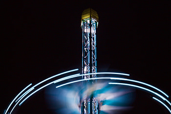 Night, Lights, Dark, Shine, Light, Tower HD wallpaper