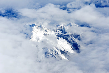 Tops, Nature, Sky, Mountains, Clouds, Vertex HD wallpaper