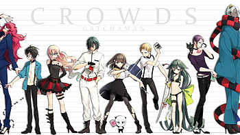 Gatchaman Crowds, Anime series, Backdrop shots, Cinematic experience HD wallpaper