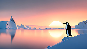 Penguin Minimal , penguin, minimalism, minimalist, artist, artwork, digital-art HD wallpaper