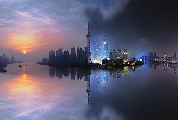 Shangai Day Night, shangai, hop, graphy, day, night, city HD wallpaper