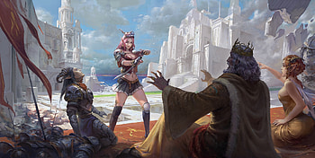 The punishment, girl, fantasy, ocass, ouer7901, pink HD wallpaper