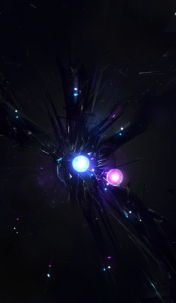 Abstract, Dark, Shine, Light, Brilliance, Form, Forms, Balls, Connections, Connection HD phone wallpaper