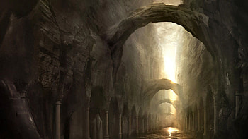 Catacombs, Gothic Art HD wallpaper
