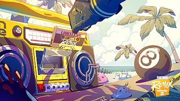 Fortnite Remix 2: Vibrant of Beachside Beats, video game, Fortnite HD wallpaper