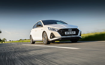 2022, Hyundai i20 N Line, , front view, exterior new white i20, Korean cars, white i20 N Line, UK version, Hyundai HD wallpaper