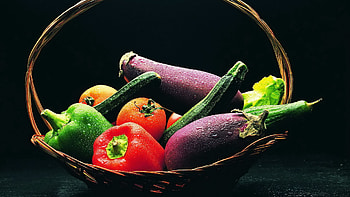 Premium quality veggies, Farm-fresh delights, Nutritious choices, Vibrant ingredients HD wallpaper