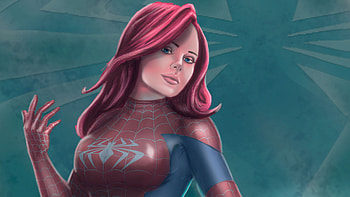 Art Spider Girl, spidergirl, superheroes, artwork, artist, digital-art, behance HD wallpaper