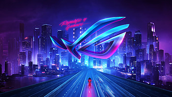 Republic Of Gamers The Biker , republic-of-gamers, asus, computer, games, logo, abstract HD wallpaper