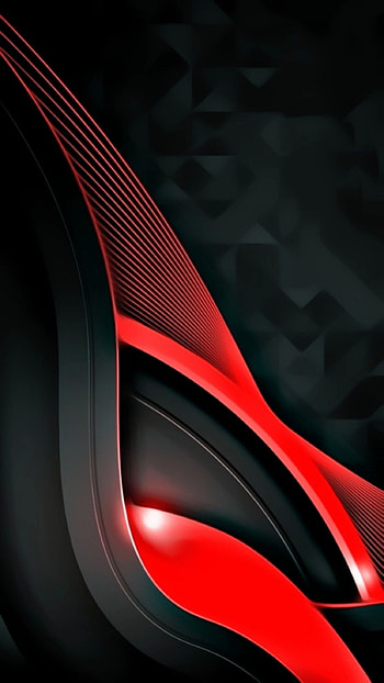 material design amoled, red, curves, neon, black, layers, pattern, luxury, shiny, abstract, tint HD phone wallpaper
