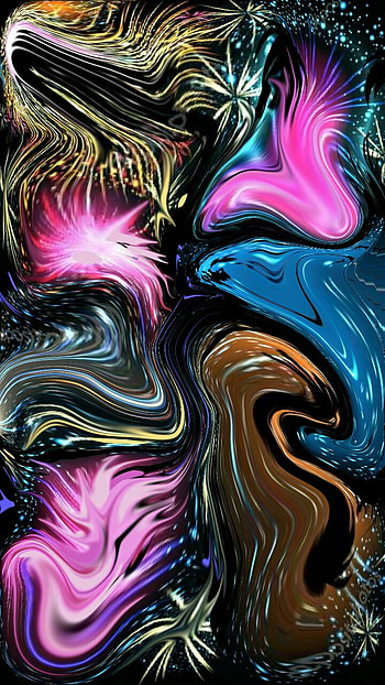 Dream Time, background, design, drawing, distorted, colorful HD phone wallpaper