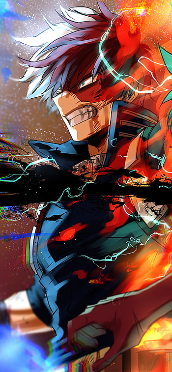 Shoto Todoroki, art, anime, Shoto_Todoroki HD phone wallpaper