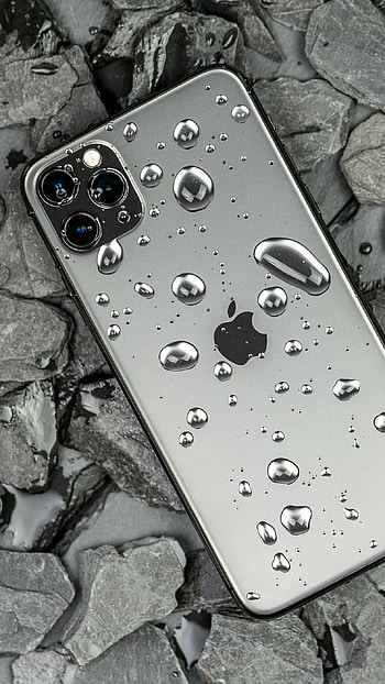 13 Pro Max, Waterdrops, grey, color HD phone wallpaper