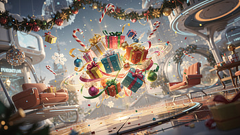 — Joyful Holiday Gift Burst, Christmas, Christmas Ornaments HD wallpaper
