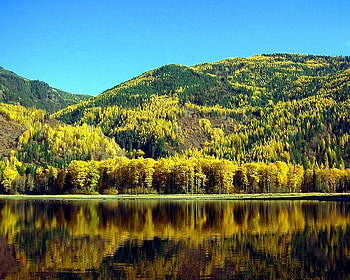 Sullivan Lake, trees, sky, lake, mountain HD wallpaper